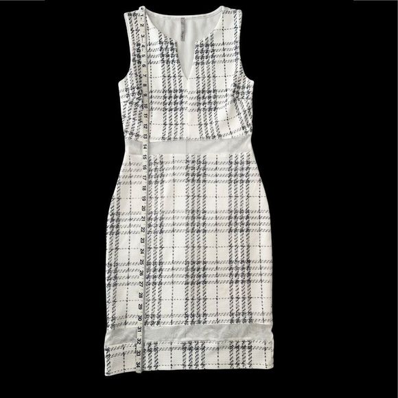 Flamingo brand dress with mesh waist Sz Med - Picture 9 of 10